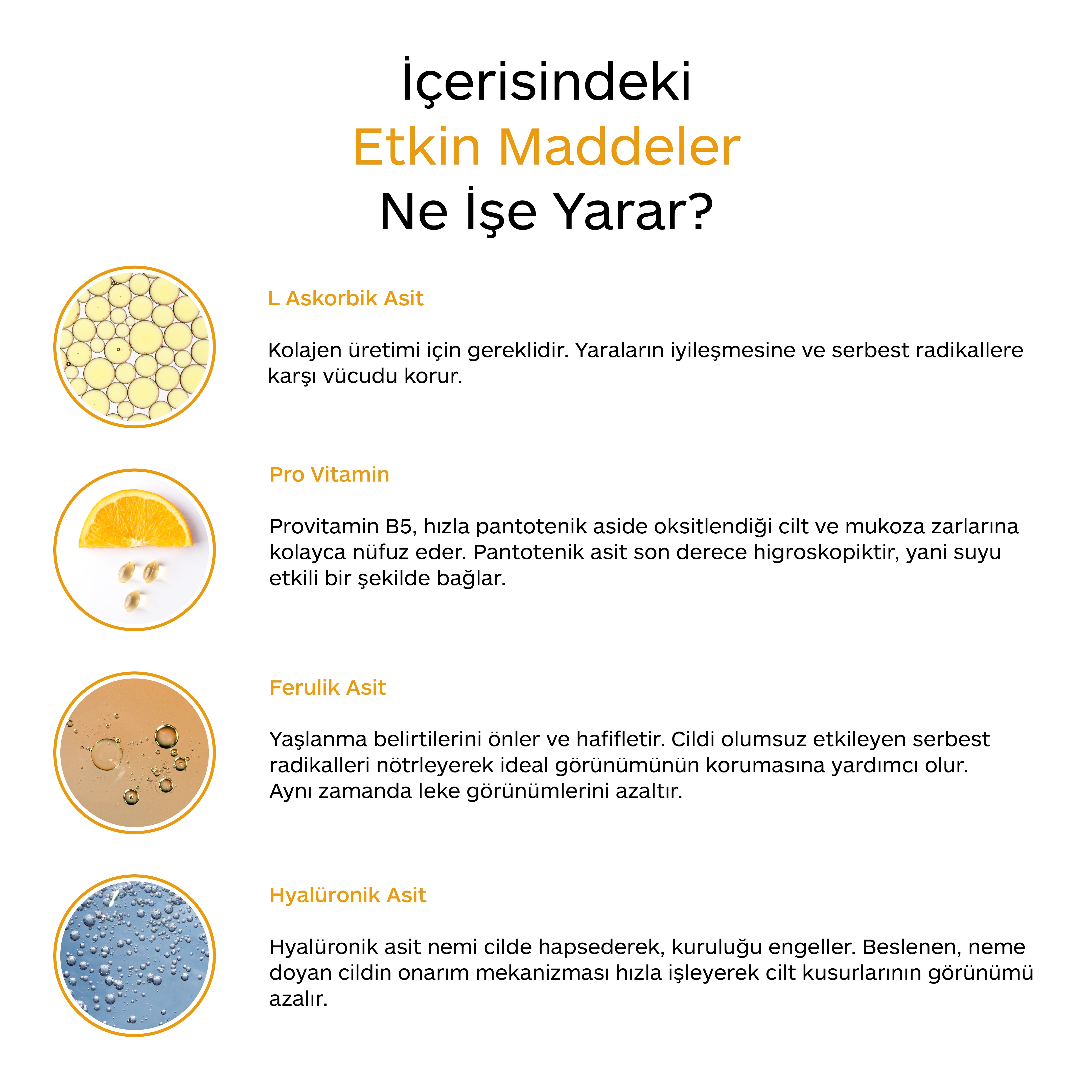 C VİTAMİN + FERULIC B5 SERUM - AYDINLATICI ETKİLİ