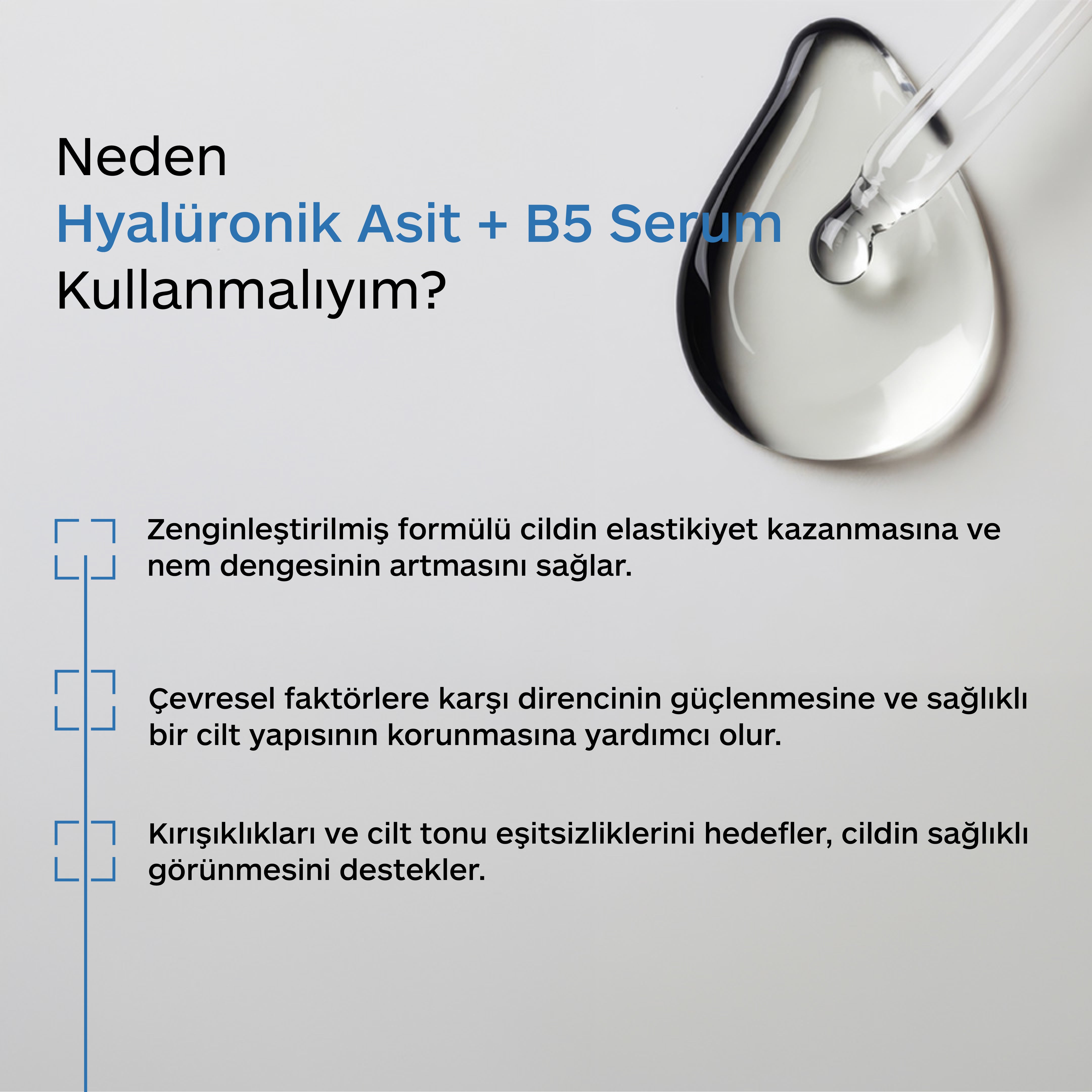 HYALÜRONİK ASİT B5 CİLT SERUMU - KIRIŞIKLIK KARŞITI