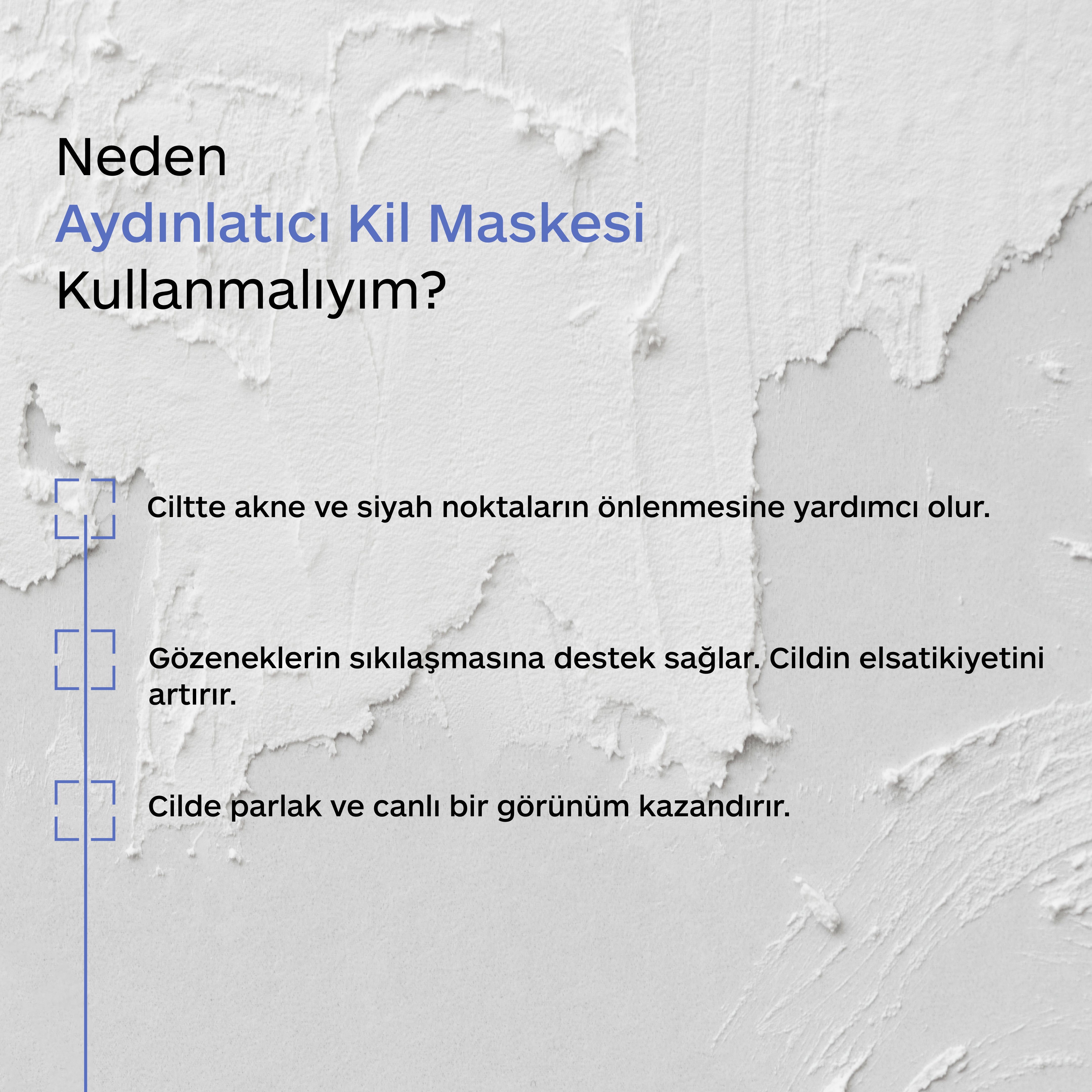 GÖZENEK SIKILAŞTIRICI BEYAZ KİL MASKESİ
